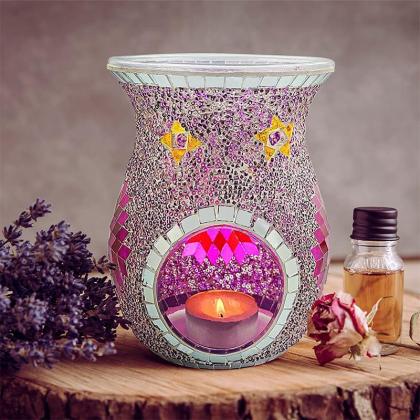 Pink flower Tea Light Warmer