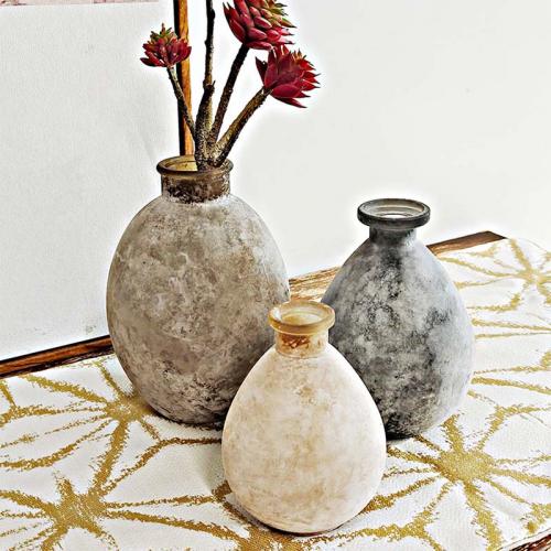 custom pattern glass vase