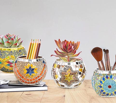 Why are glass mosaic candle holders so popular